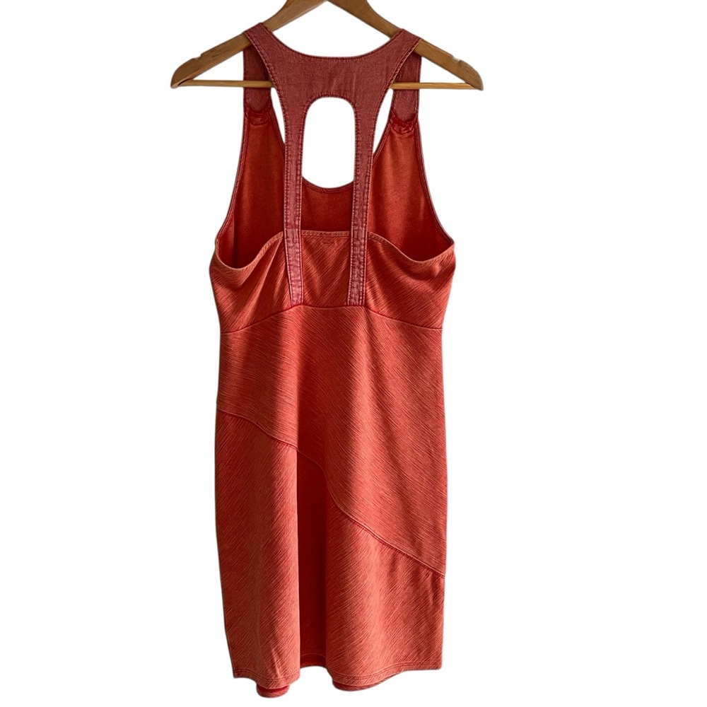 Free People fitted stretchy sleeveless dress open back Sz L excellent condition - Picture 8 of 13